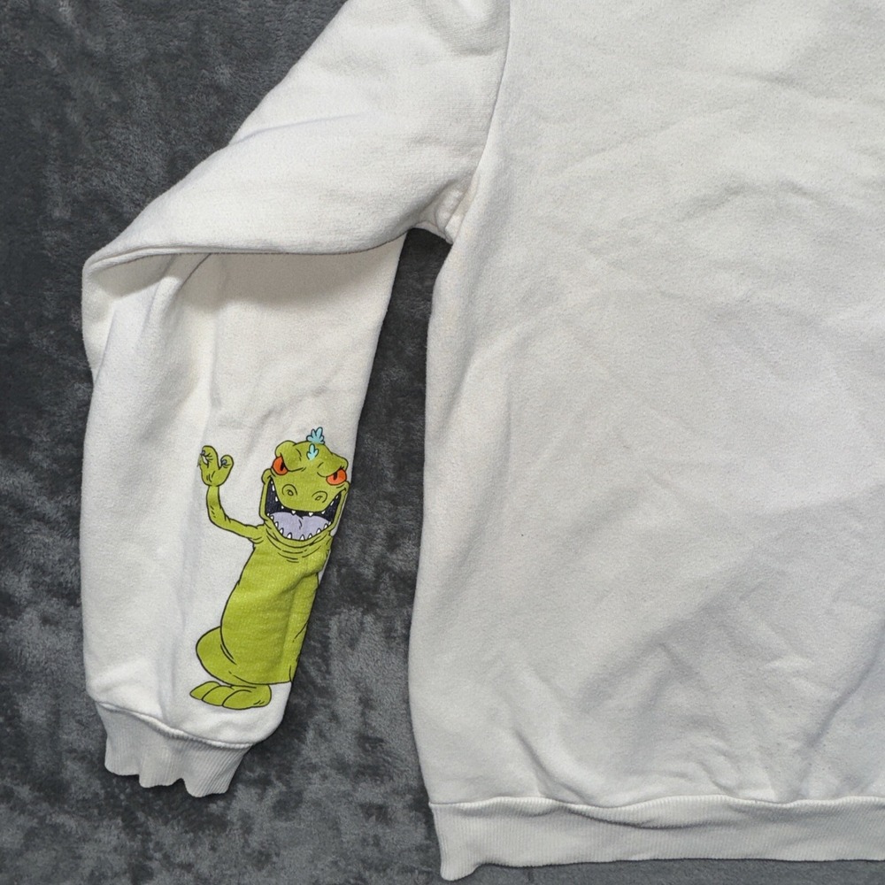 Nickelodeon Rugrats Mens Hoodie‎ Small Beige Sweatshirt Pullover Sweater - Picture 13 of 15